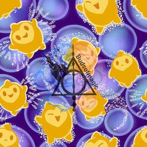 Wish, Your a Star naadloze stofpatroon bedrukken
