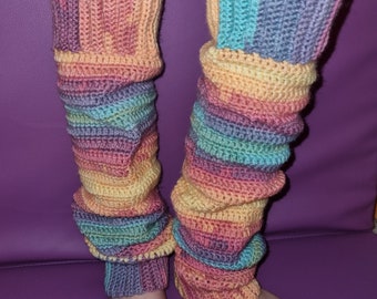 Playful Children's Crochet Leg Warmers Pattern