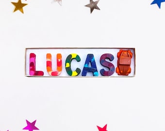 Personalized Crayon Names, Birthday Party Favors, Custom Letter Crayons For Kids, Party Favors, Christmas Gifts, Easter, Gift For Kids