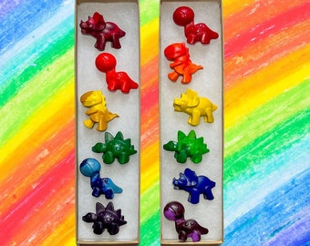 Dinosaur Crayons, Dinosaur Party Favor, Dinosaur Gift For Kids, Birthday Party Gift, Kids Party Favors, Dino Gifts, Kids Stocking Stuffer