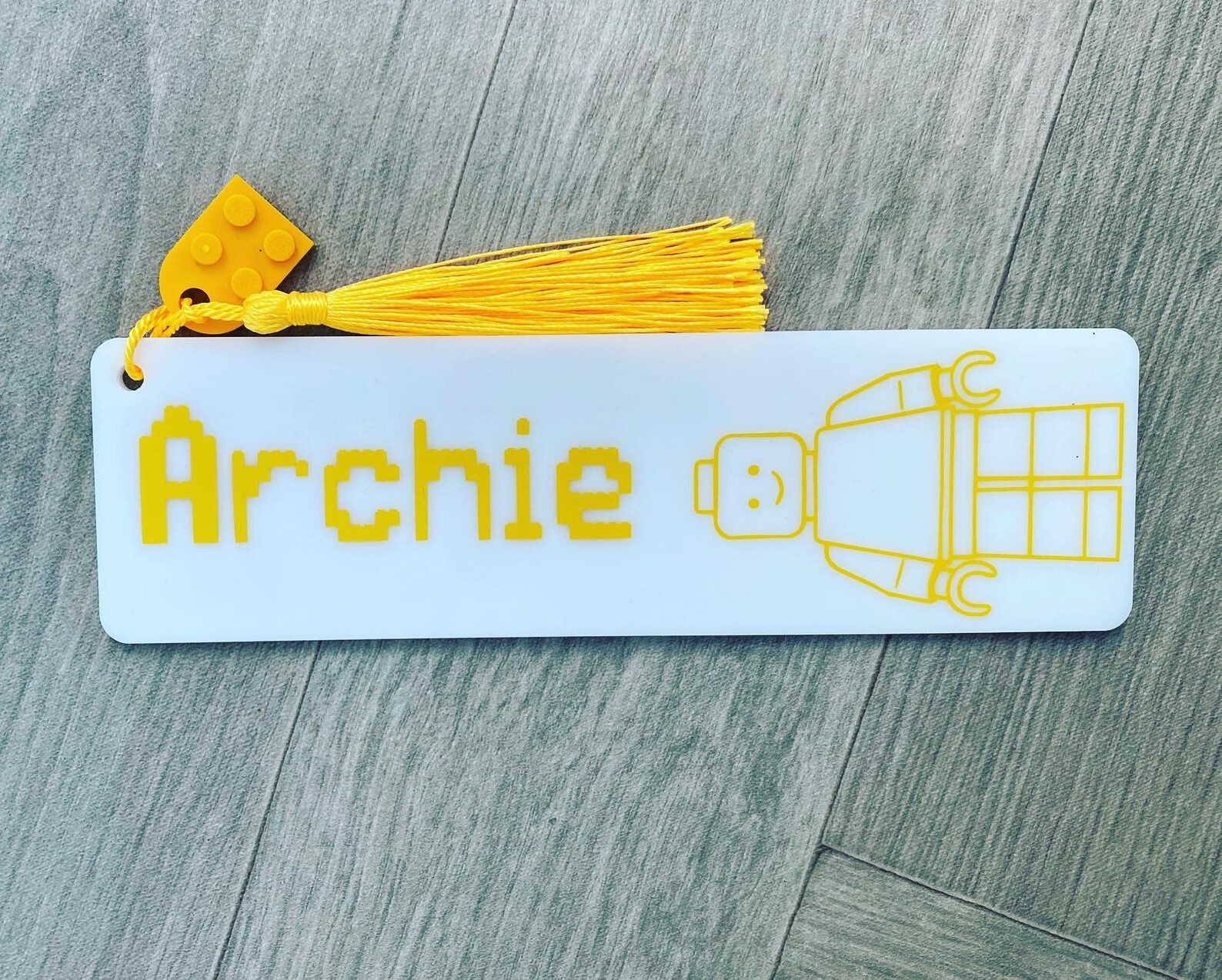 Personalised Lego Inspired Bookmark Book gift Lego Brick | Etsy