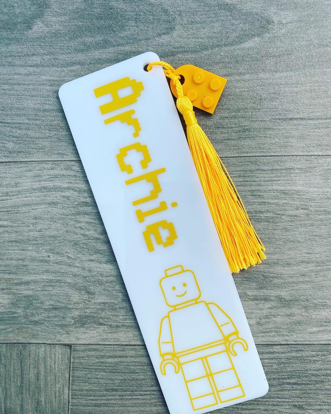 Personalised Lego Inspired Bookmark Book gift Lego Brick | Etsy