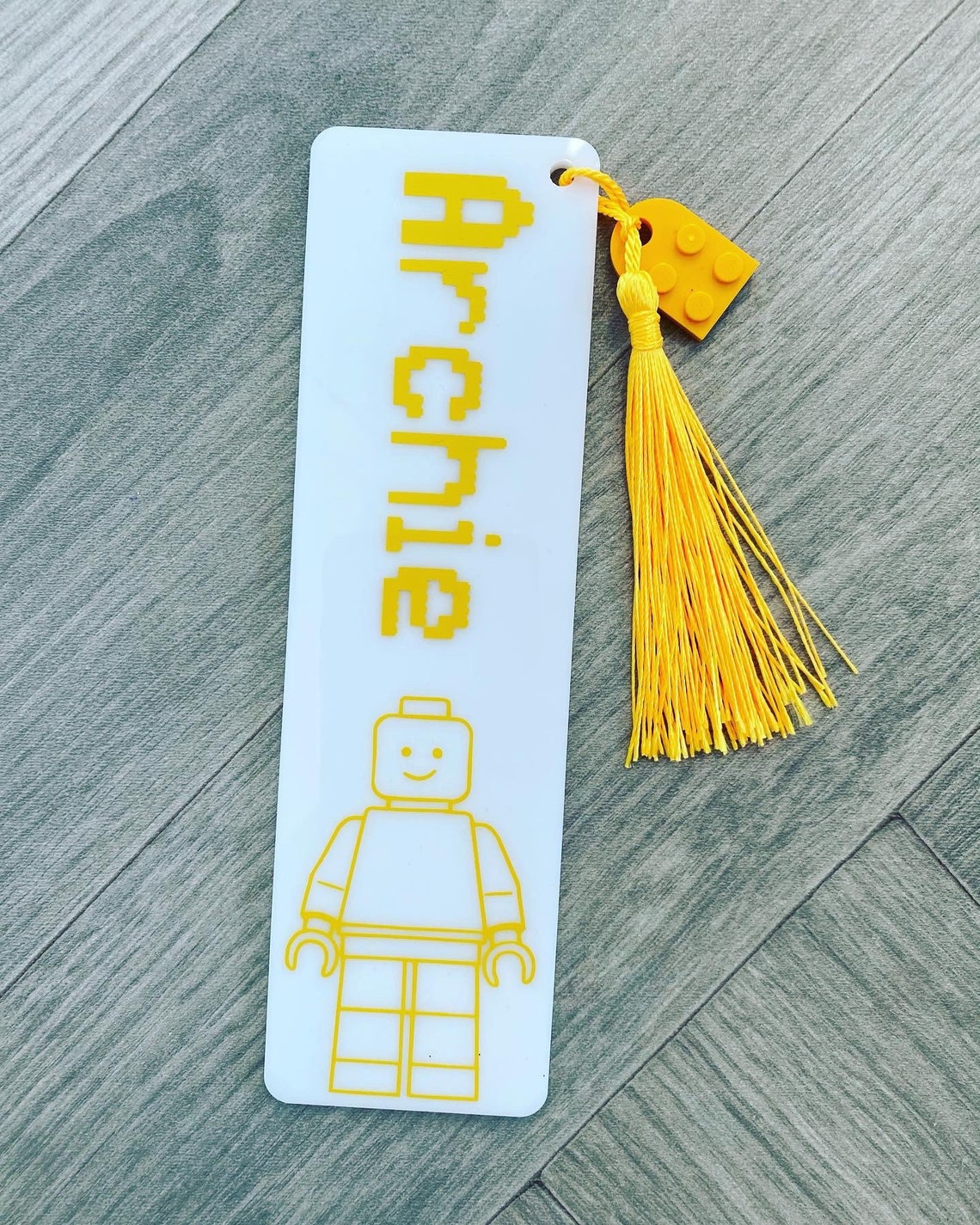 Personalised Lego Inspired Bookmark Book gift Lego Brick | Etsy