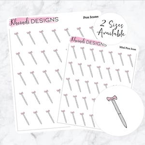 Pen Icon || Planner Sticker Sheet