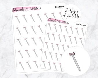 Stift Symbol || Planer Sticker Blatt