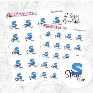 Stickervel Stan Due Icon-planner