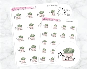 Pay Day Icon || Planner Sticker Sheets