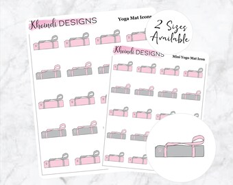 Yoga Mat Icon || Planner Sticker Sheet