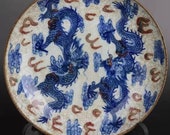 Chinese antique porcelain plate,Qing Dynasty Kangxi marked famille rose gold drawing porcelain plate yellow ground peacock flower pattern