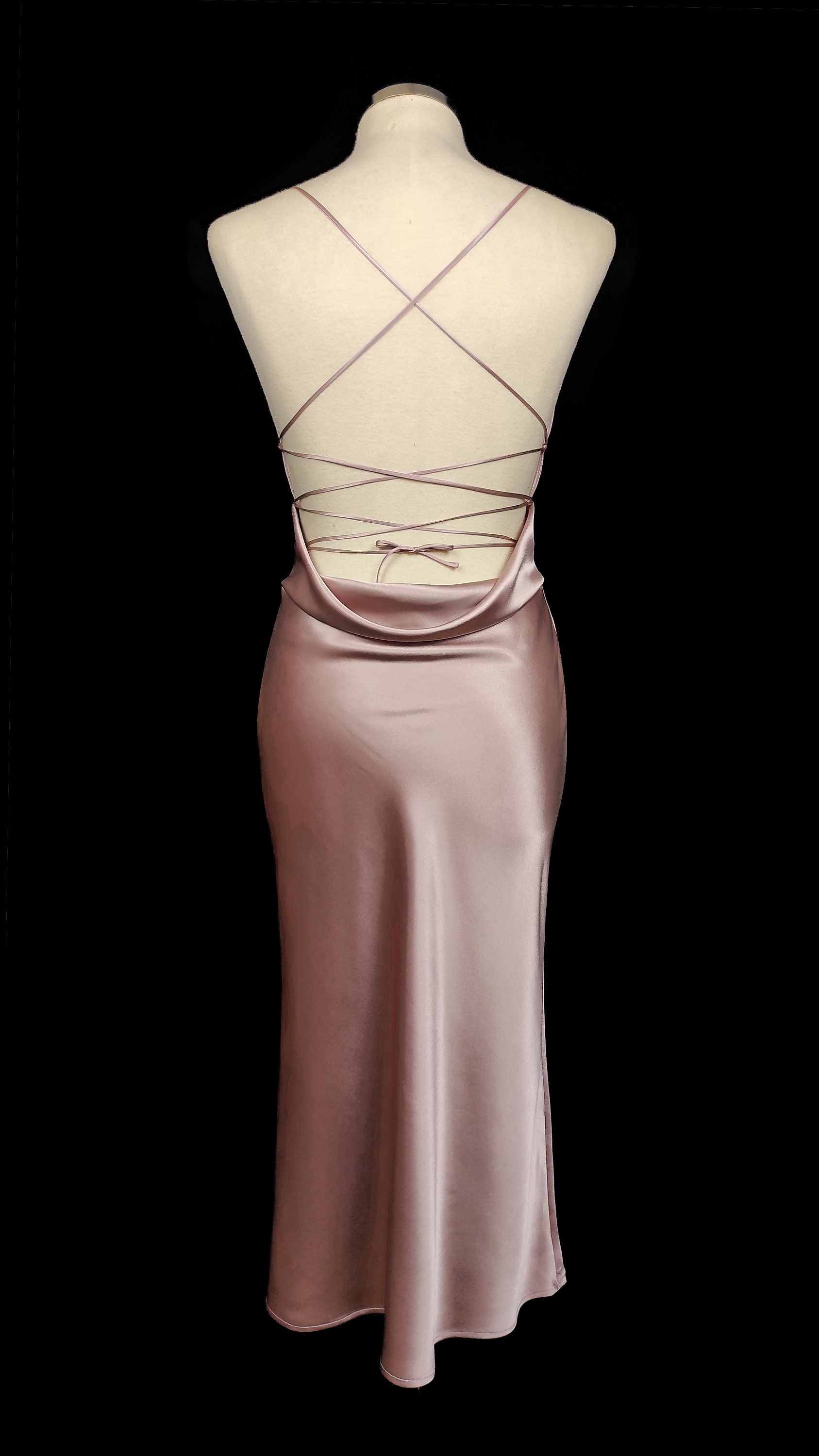 Silk Slip Dress Pattern Cowl Neck Dress Pattern Bias Cut Etsy