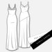 Split Silk Slip Maxi Dress Pattern | Cowl Neck Dress | Bias Cut Dress ...