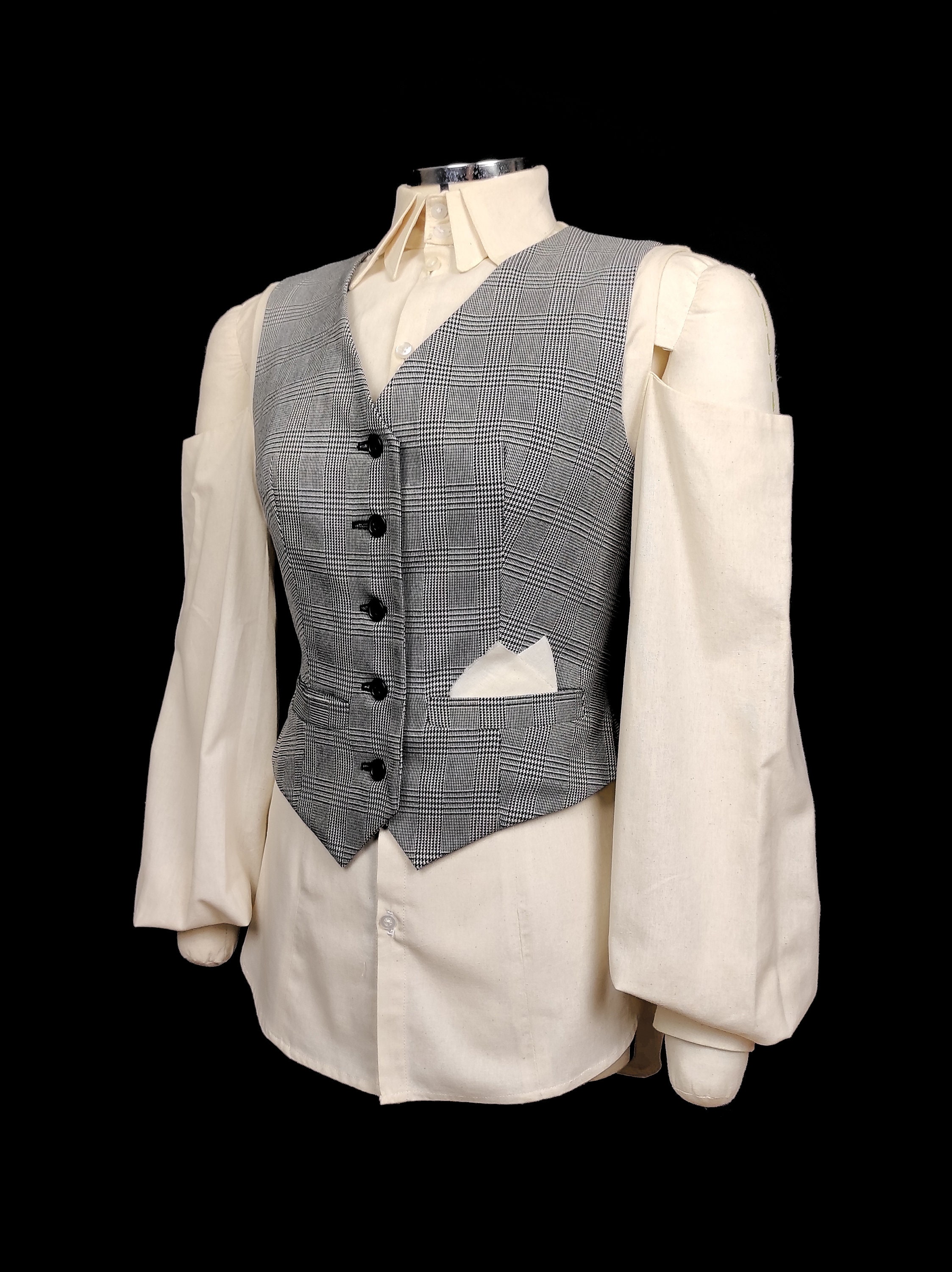 Waistcoat Pattern Women Waistcoat Pattern Tailored Buttoned Vest