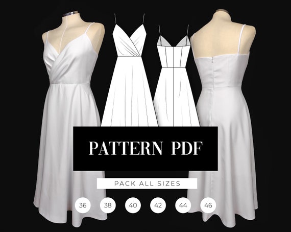 DIY Prom Dress from a Sheet | Pattern Available | Step By Step Tutorial -  YouTube