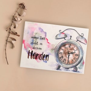 Postkarte "meine Zeit steht in deinen Händen"  Geschenk christlich
