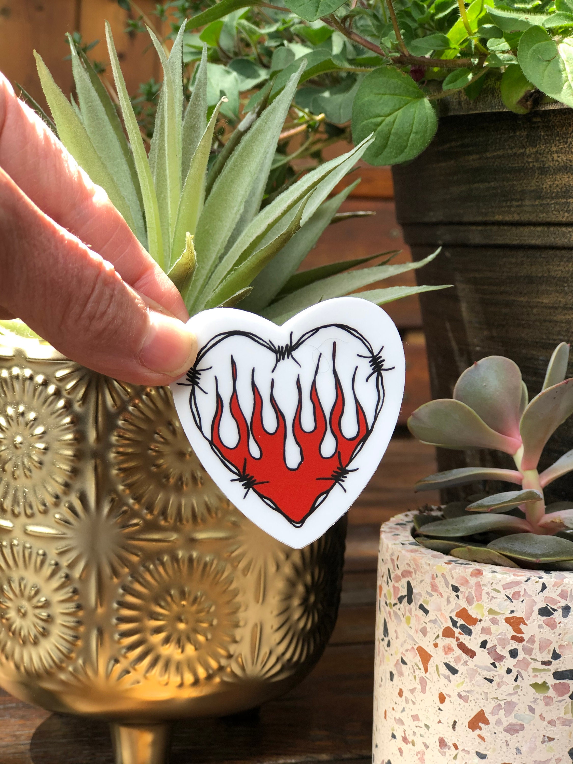 Heart Sign Sticker Heart Sticker - Etsy