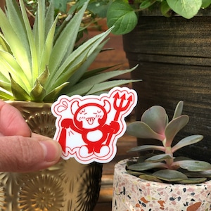 Duivel sticker