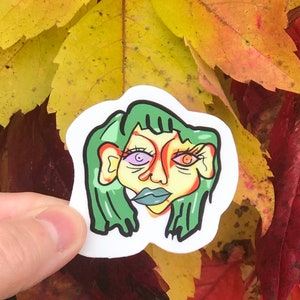 Abstract Face Sticker