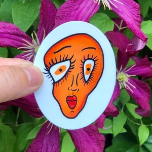 Abstract Face Sticker