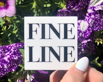 Fine Line Sticker