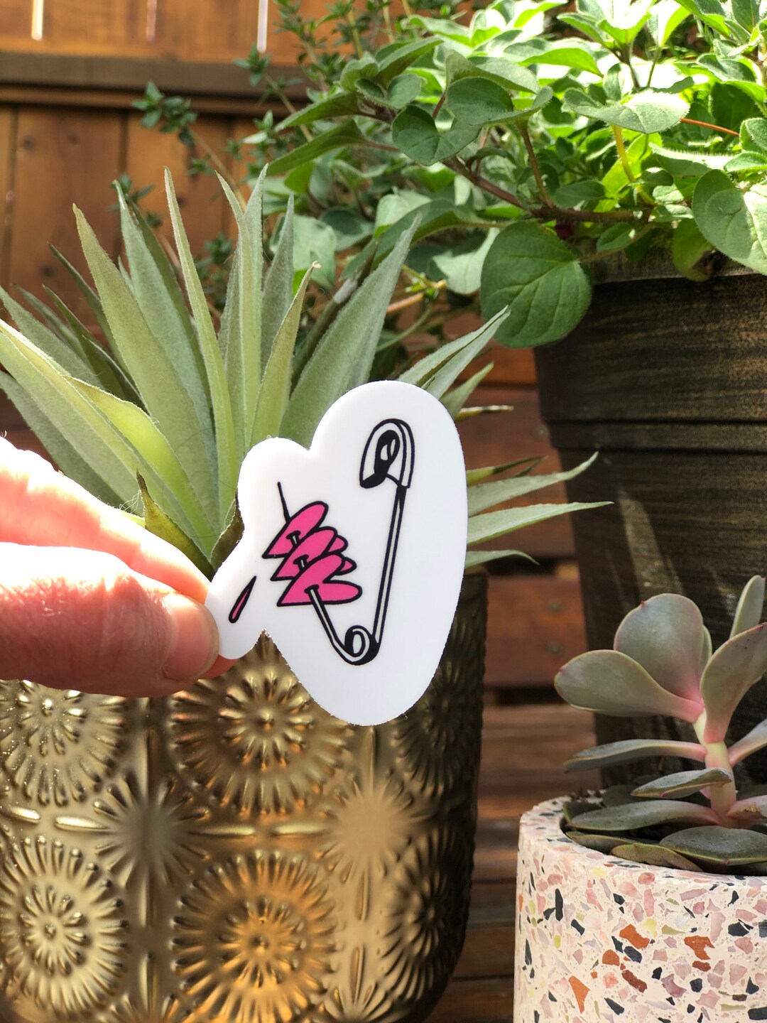 Safety Pin Sticker - Etsy