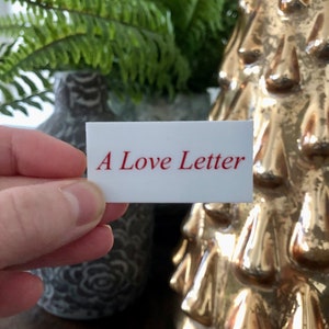 Sticker lettre d'amour