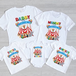 Carnival-Circus Birthday Shirt- Carnival-Circus Family Birthday Shirts S