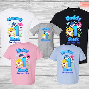 Family Shark - Family Birthday Shirts