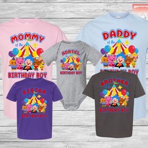 Plim Plim and Friends, Family Birthday Shirts