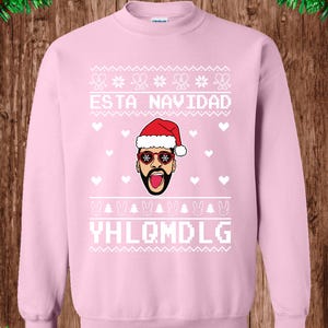 Bad Bunny - YHLQMDLG - Navidad - Ugly Christmas Sweater - Crew Neck Sweatshirt image 5
