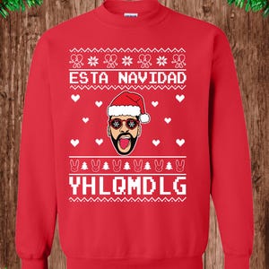 Bad Bunny - YHLQMDLG - Navidad - Ugly Christmas Sweater - Crew Neck Sweatshirt image 6