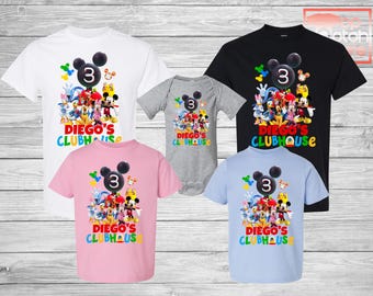 Mickey Mouse Clubhouse Family Birthday Shirts