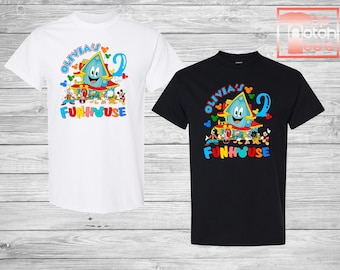 Custom Funhouse Family Birthday Shirts