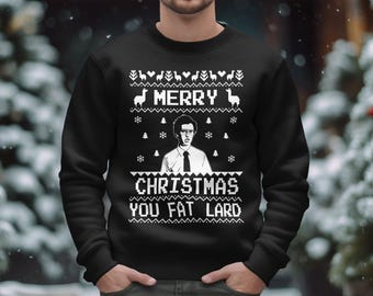 Napoleon Dynamite - Merry Christmas - Ugly Christmas Sweater - Crew Neck Sweatshirt