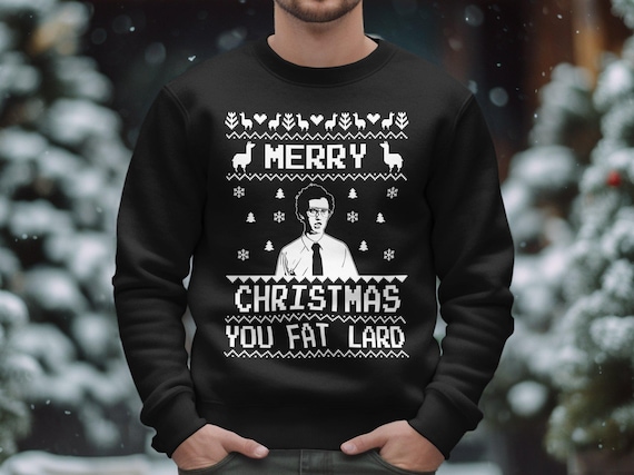 Napoleon Dynamite Merry Christmas Ugly Christmas Sweater Crew Neck Sweatshirt Etsy