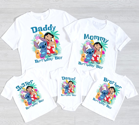 Camisas de cumplea os familiares de Lilo y Stitch S Etsy M xico