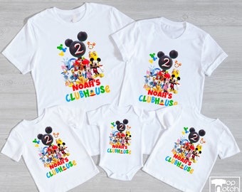 Mickey Mouse Clubhouse Family Birthday Shirts S