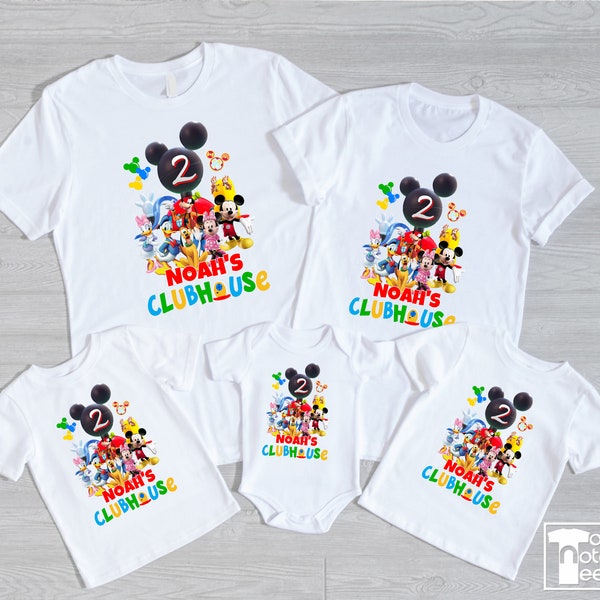 Mickey Mouse Clubhouse Family Birthday Shirts S