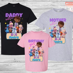 Custom - Doc McStuffins - Family Birthday Shirts
