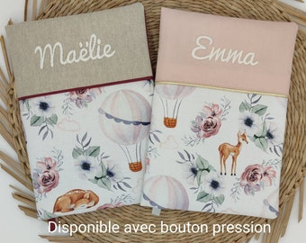 Housse Personnalisable Carnet De Santé Bébé - Format 16x22cm - PVC Doux - Photo Et Texte Personnalisables