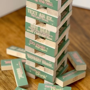 Custom Drunk Block Tower // Custom Adult Drinking Game