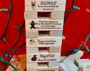 Family Friendly Christmas Block Game // Fun Christmas Game // Unique Christmas Game for the Whole Family