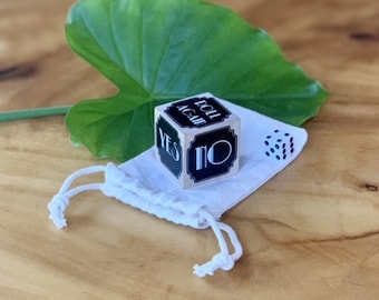 Custom 1.5" Wooden Decision Dice with Pouch / Personalized Decider Rolling Block / Unique and Fun Wood Gifts