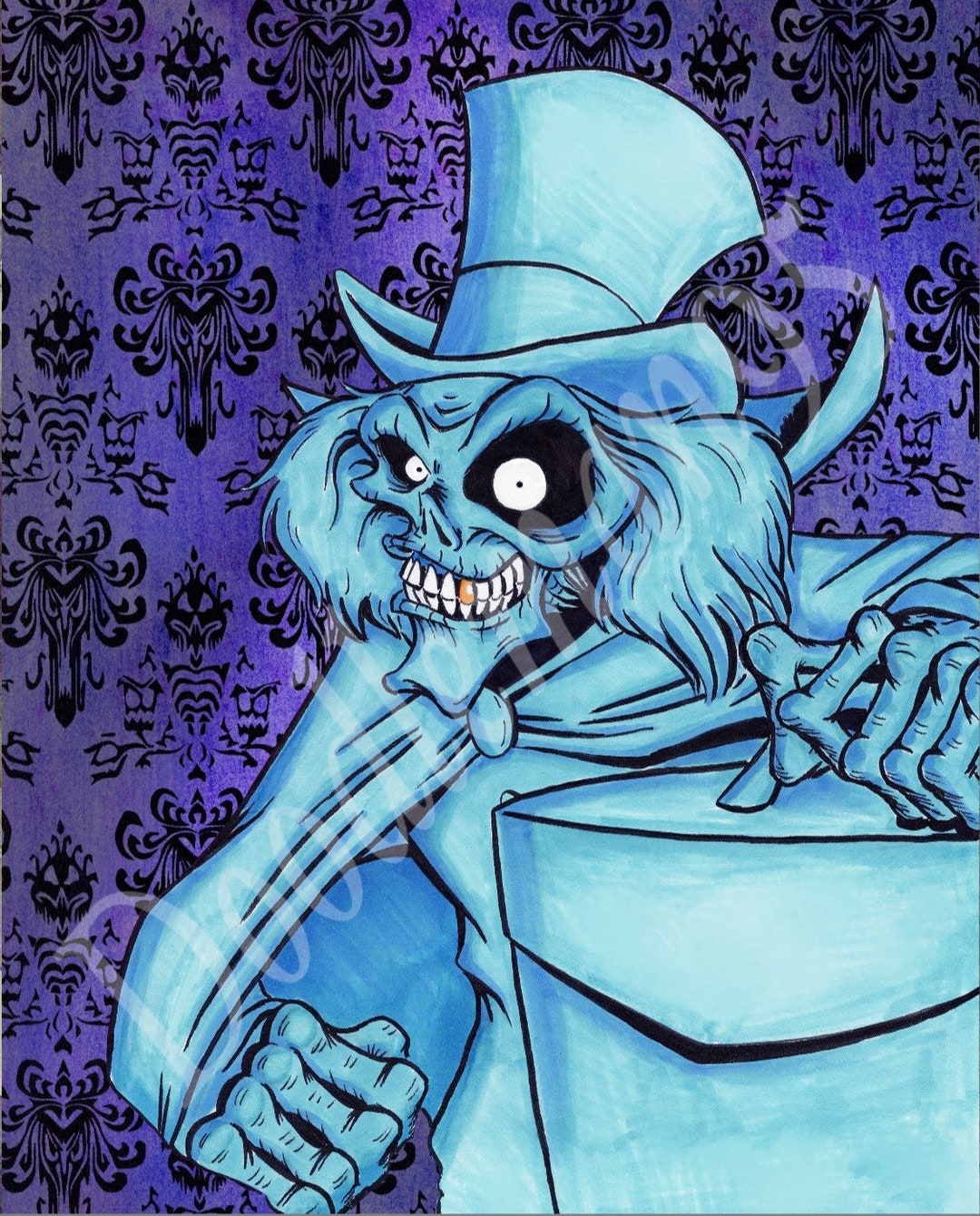Hatbox Ghost Print Etsy