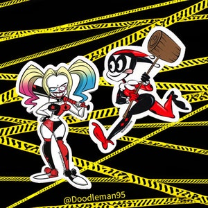 Pegatinas inspiradas en Harley Quinn