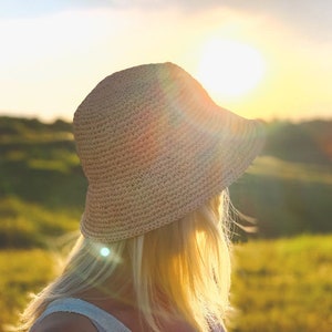 Raffia Panama Hat: Crochet Summer Style, Eco Friendly