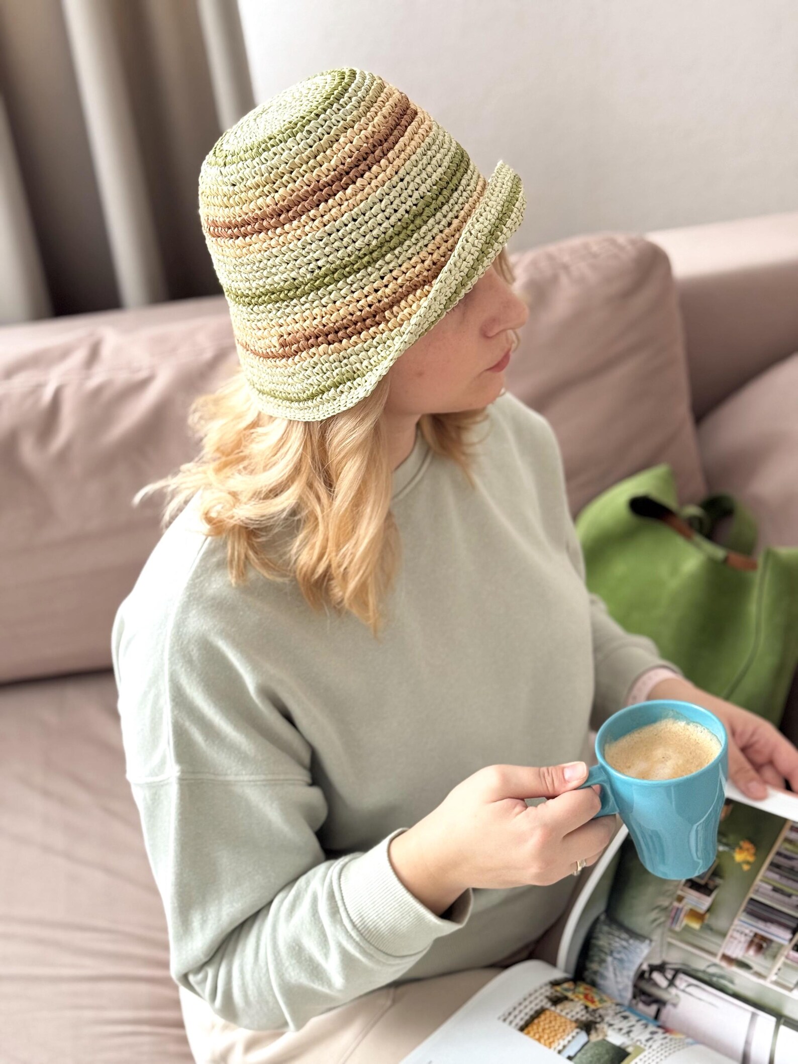 Bucket Hat Shack Rafia Crochet