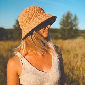 Raffia Panama Hat: Crochet Summer Style, Eco Friendly