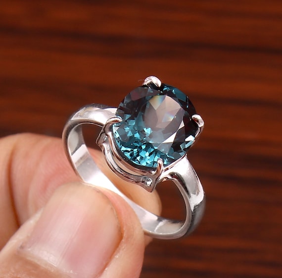 Le Vian Natural Blue Tourmaline Ring 1/2 ct tw Diamonds 18K Vanilla Gold |  Jared