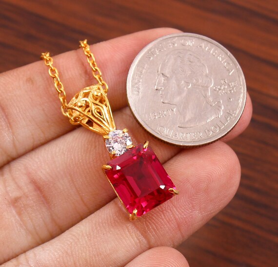 Red ruby pendant sale
