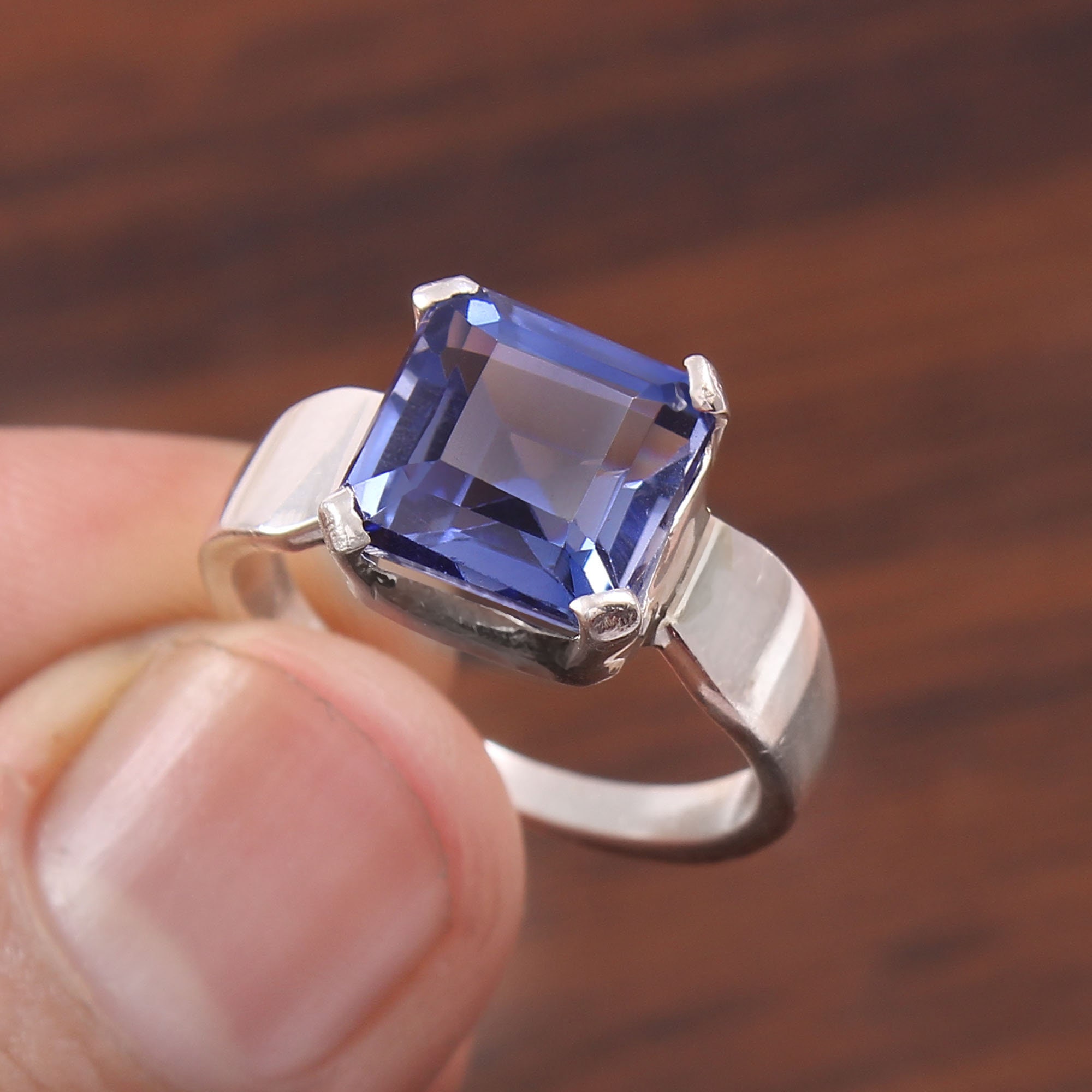 Gem Stone King 2 Tone 10K Yellow Gold and 925 Sterling Silver Blue Sapphire  and White Lab Grown Diamond Engagement Ring For Women (1.88 Cttw, Available  in Size 5, 6, 7, 8, 9) - Walmart.com